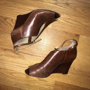 Ann Taylor Wedge Booties
